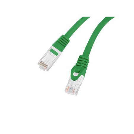 Patchcord Lanberg UTP kat.6 0,25m LSZH CU fluke passed zielony