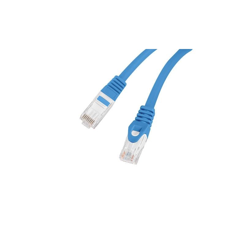 Patchcord Lanberg UTP kat.6 15m LSZH CU fluke passed niebieski