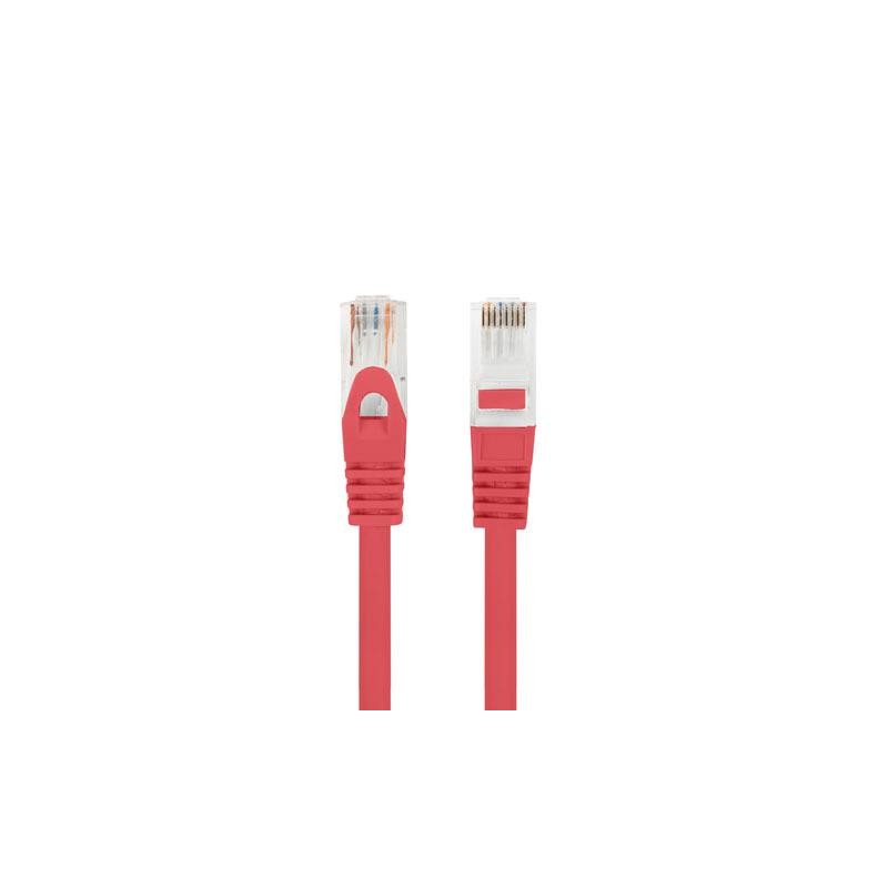 Patchcord Lanberg UTP kat.6 20m LSZH CU fluke passed czerwony