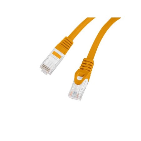 Patchcord Lanberg UTP kat.6 0,25m LSZH CU fluke passed pomarańczowy