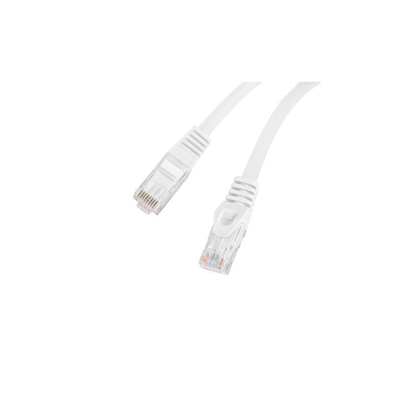 Patchcord Lanberg UTP kat.6 1,5m LSZH CU fluke passed biały