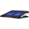 Podstawka chłodząca Defender NS-502 laptop notebook 15.6-17.3" 2xUSB 2 fans podświetlenie RGB + uchwyt smartfon