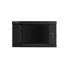 Szafa instalacyjna Rack wisząca 19" 6U 600x450 czarna Lanberg (flat pack)