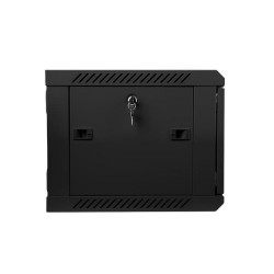 Szafa instalacyjna Rack wisząca 19" 6U 600x450 czarna Lanberg (flat pack)