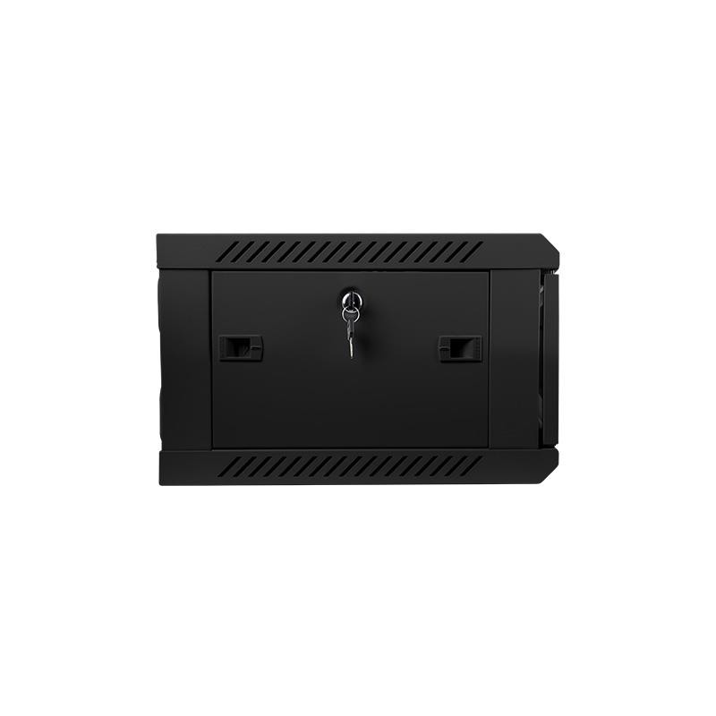 Szafa instalacyjna Rack wisząca 19" 4U 600x450 czarna Lanberg (flat pack)