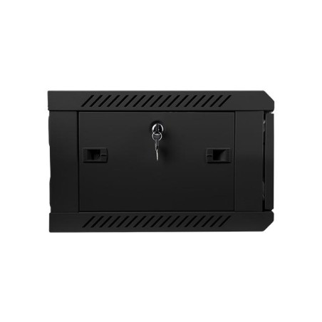 Szafa instalacyjna Rack wisząca 19" 4U 600x450 czarna Lanberg (flat pack)