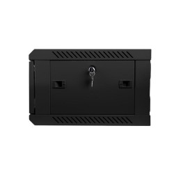 Szafa instalacyjna Rack wisząca 19" 4U 600x450 czarna Lanberg (flat pack)