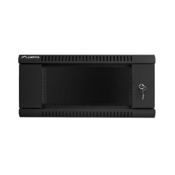 Szafa instalacyjna Rack wisząca 19" 4U 600x450 czarna Lanberg (flat pack)