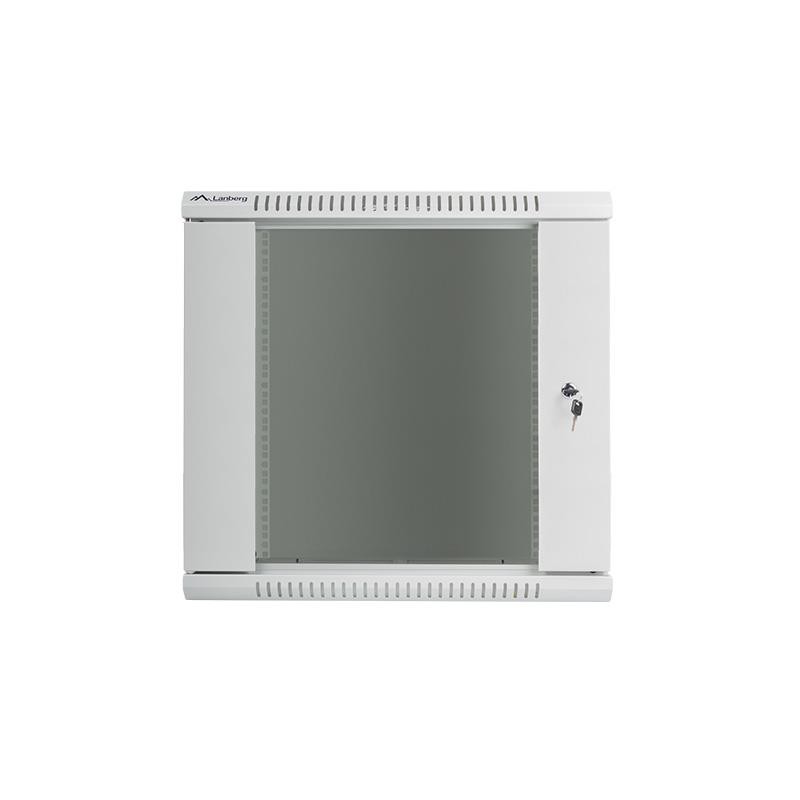 Szafa instalacyjna Rack wisząca 19" 12U 600x450 szara Lanberg (flat pack)