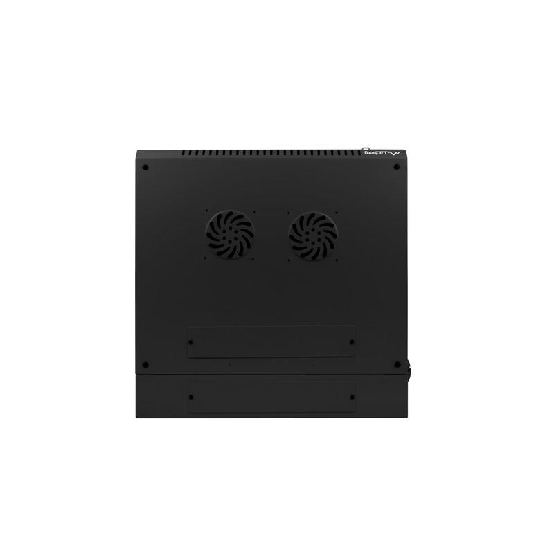 Szafa instalacyjna Rack dwusekcyjna wisząca 19" 6U 600x600 czarna Lanberg (flat pack)
