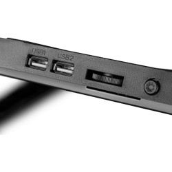 Podstawka chłodząca Defender NS-502 laptop notebook 15.6-17.3" 2xUSB 2 fans podświetlenie RGB + uchwyt smartfon