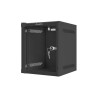 Szafa instalacyjna Rack wisząca 10" 6U 280x310mm czarna Lanberg (flat pack)