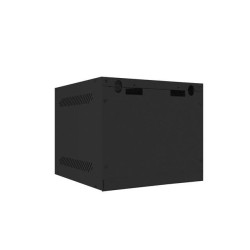Szafa instalacyjna Rack wisząca 10" 6U 280x310mm czarna Lanberg (flat pack) drzwi metalowe
