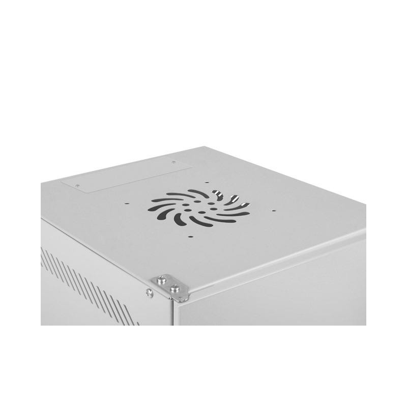 Szafa instalacyjna Rack wisząca 10" 6U 280x310mm szara Lanberg (flat pack) drzwi metalowe