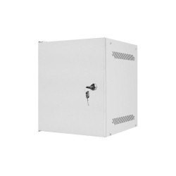 Szafa instalacyjna Rack wisząca 10" 6U 280x310mm szara Lanberg (flat pack) drzwi metalowe