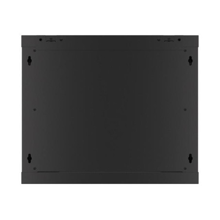 Szafa instalacyjna Rack wisząca 19" 9U 600x600 czarna drzwi metalowe Lanberg (flat pack)