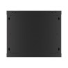 Szafa instalacyjna Rack wisząca 19" 9U 600x600 czarna drzwi metalowe Lanberg (flat pack)