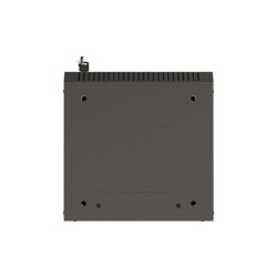 Szafa instacyjna Rack Lanberg Wisząca 10" 4U 300x300 Drzwi Przeszkolone (flat pack) Czarna