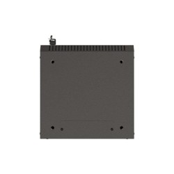 Szafa instalacyjna Rack Lanberg Wisząca 10" 6U 300x300 Drzwi przeszklone (flat pack) Czarna