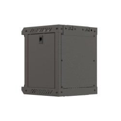 Szafa instalacyjna Rack Lanberg Wisząca 10" 6U 300x300 Drzwi przeszklone (flat pack) Czarna