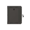 Szafa instalacyjna Rack Lanberg Wisząca 10" 6U 300x300 Drzwi przeszklone (flat pack) Czarna