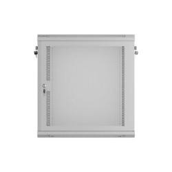 Szafa instalacyjna Rack wisząca 19" 12U 600x450 szara drzwi perforowane Lanberg (flat pack)