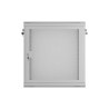 Szafa instalacyjna Rack wisząca 19" 12U 600x450 szara drzwi perforowane Lanberg (flat pack)