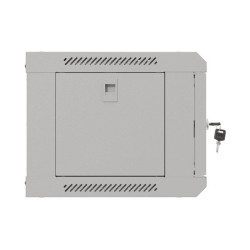 Szafa instalacyjna Rack wisząca 19" 4U 540x350 szara Drzwi przeszklone Lanberg (flat pack)