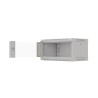 Szafa instalacyjna Rack wisząca 19" 4U 540x350 szara Drzwi przeszklone Lanberg (flat pack)
