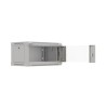 Szafa instalacyjna Rack wisząca 19" 4U 540x350 szara Drzwi przeszklone Lanberg (flat pack)