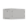 Szafa instalacyjna Rack wisząca 19" 4U 540x350 szara Drzwi przeszklone Lanberg (flat pack)