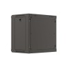 Szafa instalacyjna Rack wisząca 19" 9U 540x350 czarna Drzwi przeszklone Lanberg (flat pack)