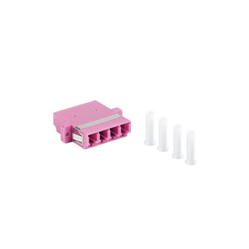 Adapter światłowodowy Lanberg MM LC/UPC QUAD OM4