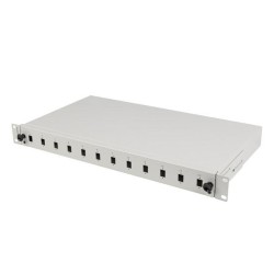 Przełącznica światłowodowa Lanberg 12xSC simplex / 12xLC duplex Rack 19" 1U szara+ akcesoria