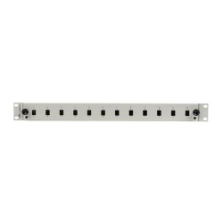 Przełącznica światłowodowa Lanberg 12xSC simplex / 12xLC duplex Rack 19" 1U szara+ akcesoria
