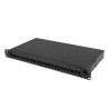 Przełącznica światłowodowa Lanberg 24xSC Simplex / 24xLC Duplex RACK 19" 1U Czarna + akcesoria