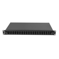 Przełącznica światłowodowa Lanberg 24xSC Duplex / 24xLC Quad RACK 19" 1U Czarna + akcesoria
