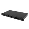 Przełącznica światłowodowa Lanberg 24xSC Duplex / 24xLC Quad RACK 19" 1U Czarna + akcesoria