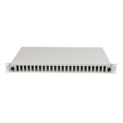 Przełącznica światłowodowa Lanberg 24xSC Duplex / 24xLC Quad RACK 19" 1U Szara + akcesoria