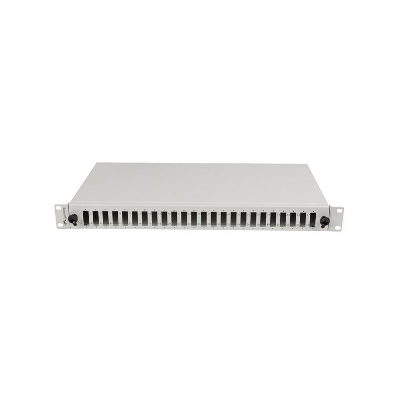 Przełącznica światłowodowa Lanberg 24xSC Duplex / 24xLC Quad RACK 19" 1U Szara + akcesoria