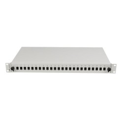 Przełącznica światłowodowa Lanberg 24xSC Simplex / 24xLC Duplex RACK 19" 1U Szara + akcesoria