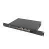 Switch niezarządzalny Lanberg 16x 100Mb PoE+/2x Combo Rack 19" Gigabit Ethernet 150W