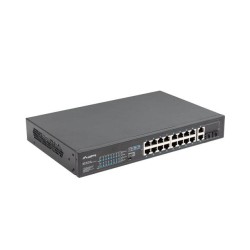 Switch niezarządzalny Lanberg 16x 100Mb PoE+/2x Combo Rack 19" Gigabit Ethernet 250W