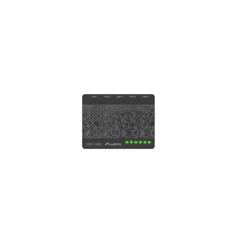 Switch niezarządzalny Lanberg DSP1-1005 5-Port 1000Mb/s Desktop