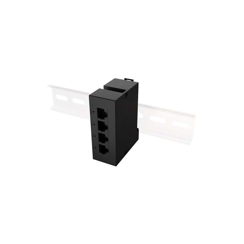 Switch niezarządzalny Lanberg 1xIN 3xOUT 100Mb PoE Extender Fast Ethernet DIN Rail 30W