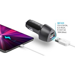 Ładowarka samochodowa Defender UCA-92 USBx1 USB-Cx1 QC, PD power delivery