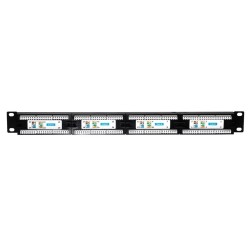 Patch panel 19'' Netrack 24-porty kat. 6 UTP, z półką