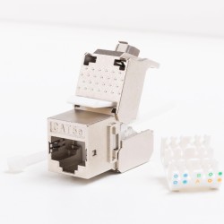 Moduł keystone Jack RJ45 kat. 5e FTP, beznarzędziowy Netrack
