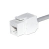 Moduł keystone Jack RJ45 kat. 5e UTP, beznarzędziowy Netrack, biały