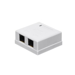 Gniazdo natynkowe kompletne 2xRJ45 8p8c UTP Cat6 LSA Netrack